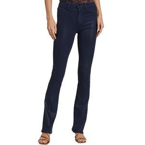 COPY - L'AGENCE Women's Selma High Rise Sleek Baby Boot Coated Jeans Galactic 28